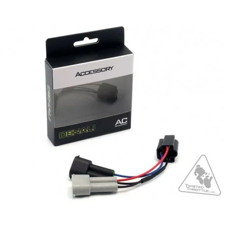 Adaptateur cable pour feux avant moto DENALI phare H4 vers H9 et H11