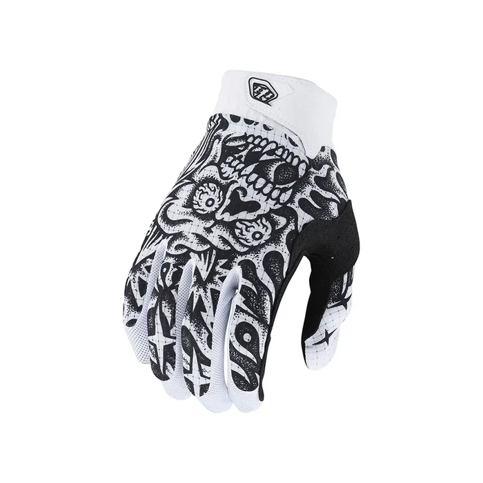 Air gants Skull Demon blanc