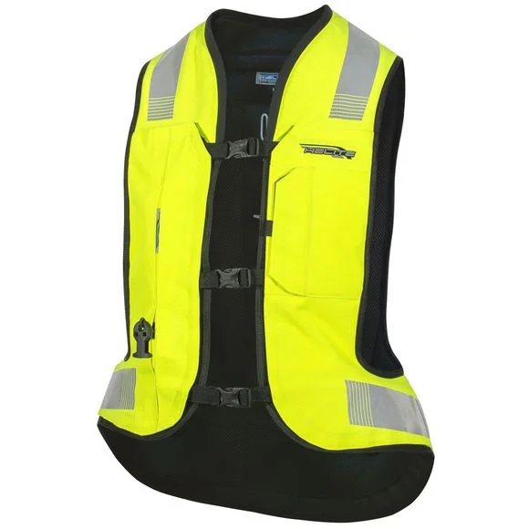 Airbag moto Helite TURTLE 2 HI-VIS – Noir / Jaune Ref : HT0028