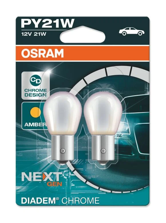 Ampoule Osram Diadem PY21W 12V/21W – X2 Universel Ref : OSRM00014A / 1114469