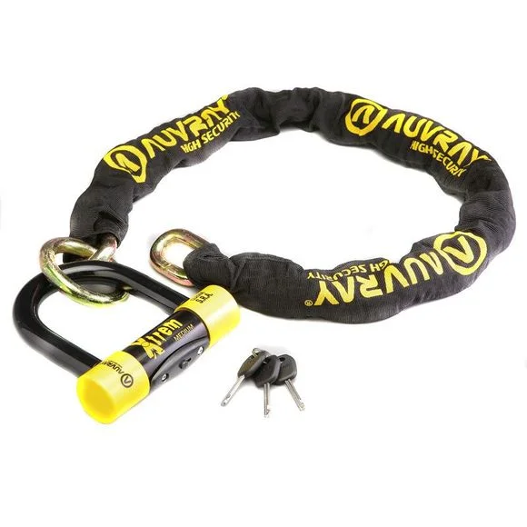 Antivol Auvray CHAINE MOTO XTREM MEDIUM 100 SRA avec bloque disque Universel Ref : AUV0034 / CXTRM100AUV