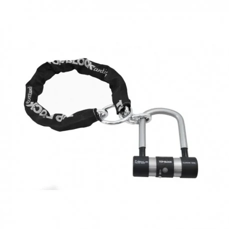 Antivol moto TOP BLOCK NEXUS 104/120L10/10 homologue classe SRA avec chaine