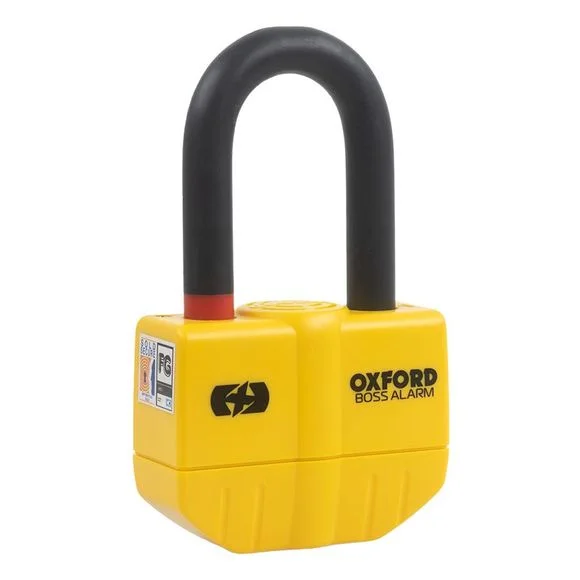 Antivol Oxford Bloque disque OF3 Boss Alarm 14 mm (SRA) Universel – Jaune Ref : OD0156 / OF3