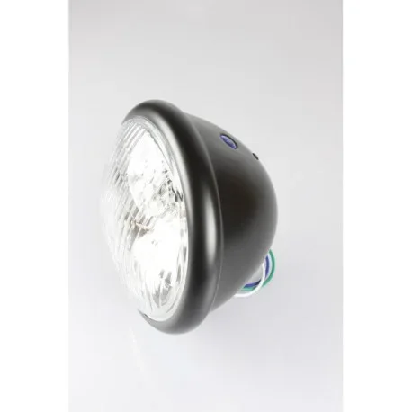 BATES TYPE HEADLIGHT 5-3-4 (5.7 INCH DIAMETER) – BLACK