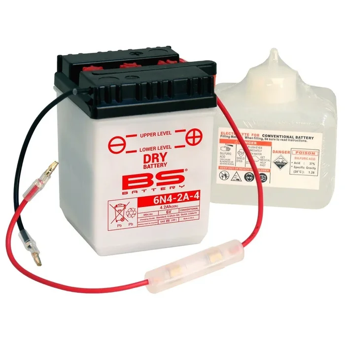 Batterie BS BATTERY conventionnelle avec pack acide – 6N4-2A-4
