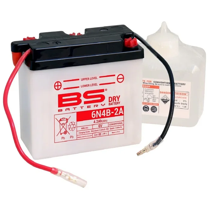 Batterie BS BATTERY conventionnelle avec pack acide – 6N4B-2A