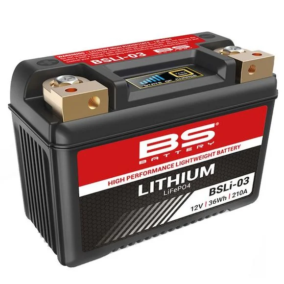 Batterie BS Battery Lithium Ion BSLi-03 (YTX9-BS- YTX7A-BS-YT9B-BS) Ref : BSLI-03 / 1077870
