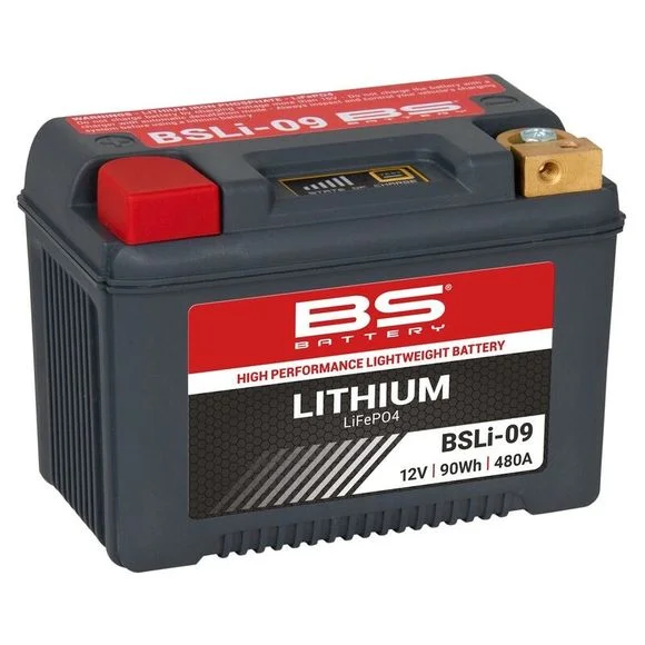 Batterie BS Battery Lithium Ion BSLi-09 (YTX20-BS/YTX20CH-BS/B50-N18A-A/YTX-BS/YTX14-BS) Ref : BSLI-09 / 1128230