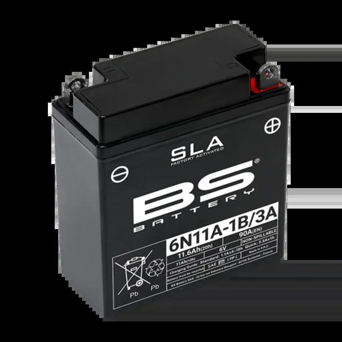 Batterie BS BATTERY SLA sans entretien activé usine – 6N11A-1B/3A