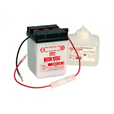 Batterie moto BS BATTERY 6 volts Renforcee 6N4-2A-4