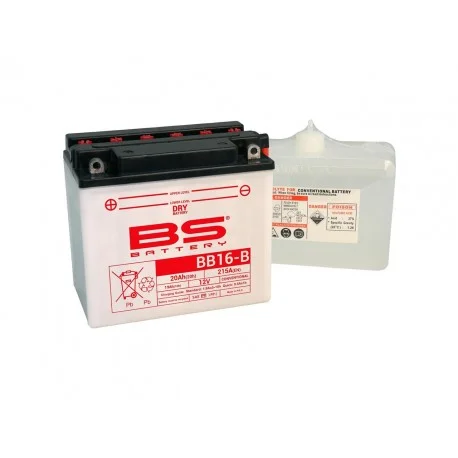 Batterie moto BS BATTERY Haute-performance 12 Volts51912 / YB16-B