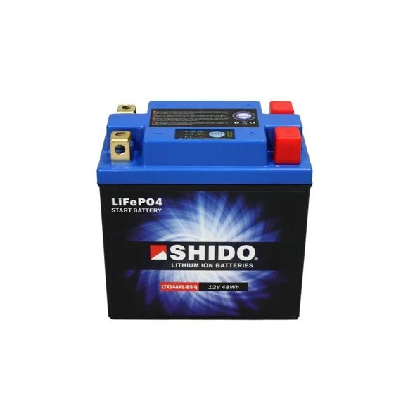 Batterie Shido LTX14AHL-BS Q Lithium Ion 4 Bornes Ref : LTX14AHL-BS Q LI -S-