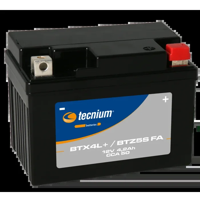 Batterie TECNIUM sans entretien activé usine – BTX4L+/BTZ5S