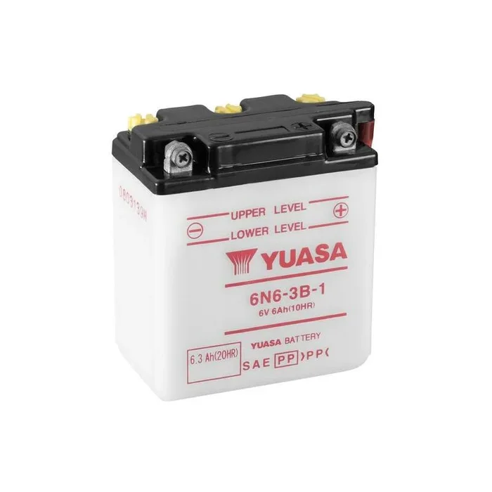 Batterie YUASA conventionnelle sans pack acide – 6N6-3B-1