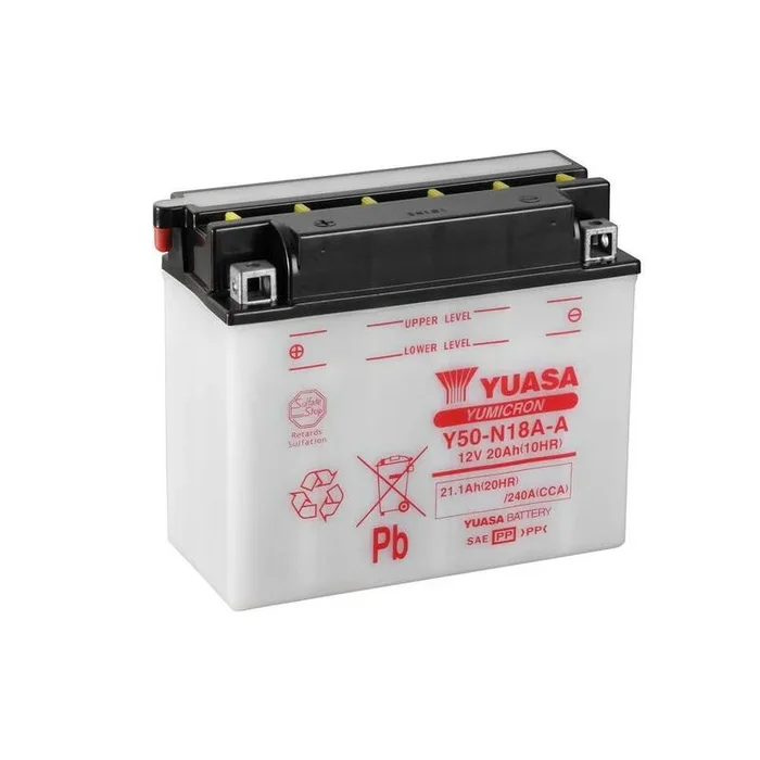 Batterie YUASA conventionnelle sans pack acide – Y50-N18A-A