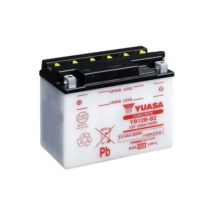 Batterie YUASA conventionnelle sans pack acide – YB12B-B2