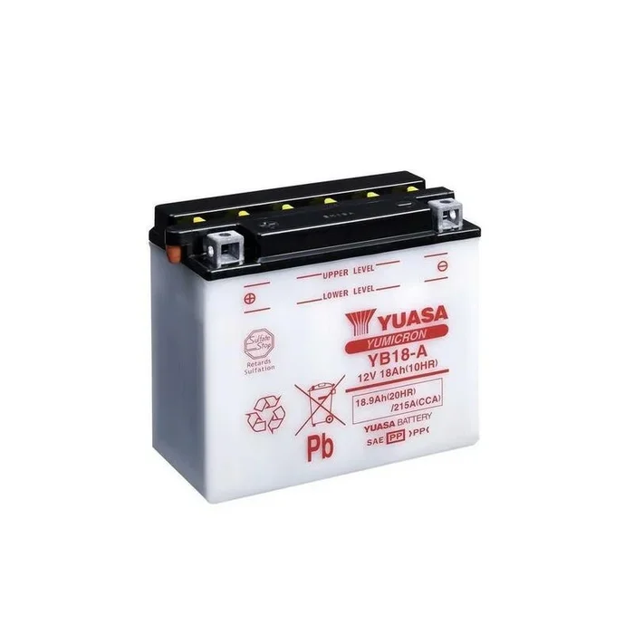 Batterie YUASA conventionnelle sans pack acide – YB18-A