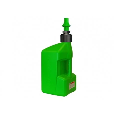 Bidon d’essence TUFF JUG 20L vert translucide/bouchon rouge – bouchon remplissage rapide