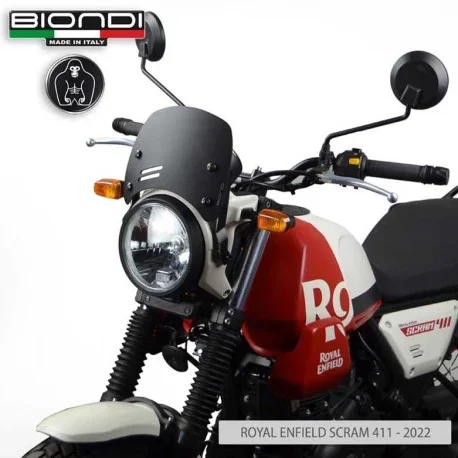 BLACK SATIN CAFE WINDSHIELD SCRAM 411 BIONDI