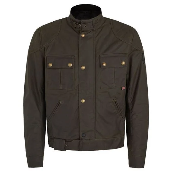 Blouson Belstaff BROOKLANDS WAX 8OZ – Marron Ref : BT0079