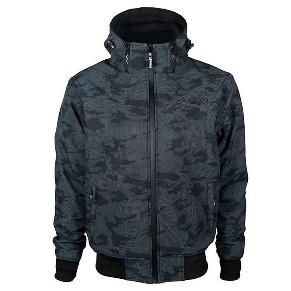 Blouson Harisson STEWART DIGIT CAMO – Noir Ref : HN0135