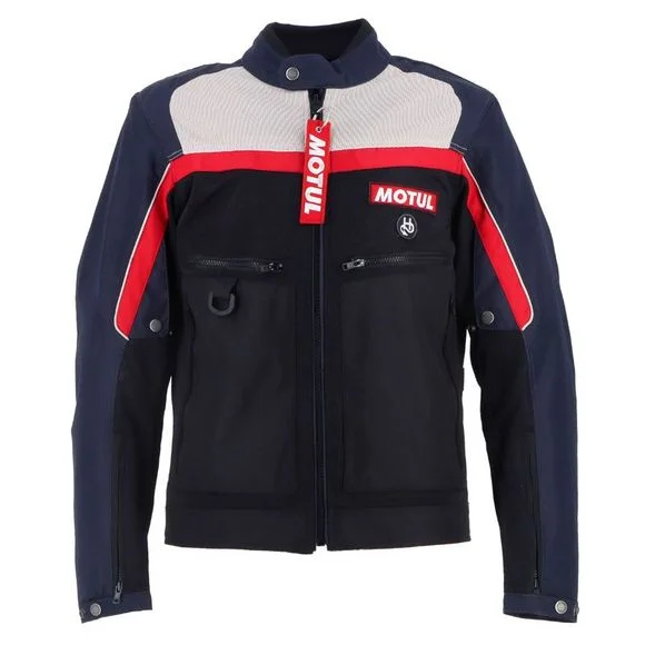 Blouson Helstons ATLAS AIR MOTUL – Bleu / Beige Ref : HS1189