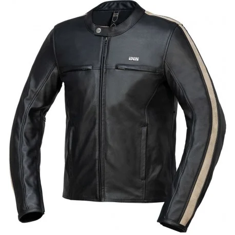 Blouson moto CUIR IXS CLASSIC LD STRIPE