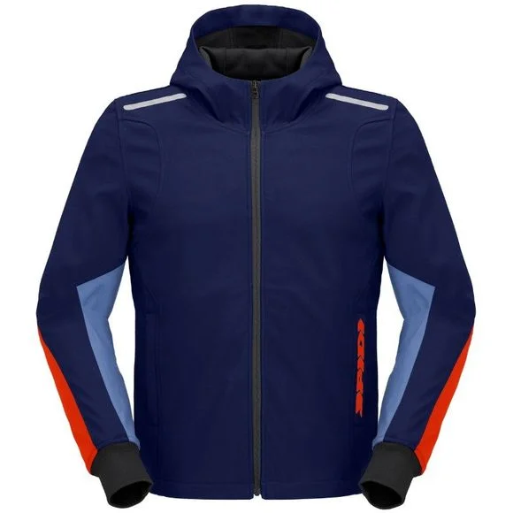 Blouson Spidi HOODIE ARMOR LIGHT – Bleu / Rouge Ref : SPI0695
