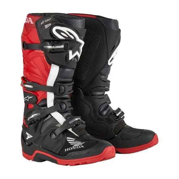 Botte enduro Alpinestars HONDA TECH 7 DRYSTAR 2025 – Noir / Rouge Ref : AP3134