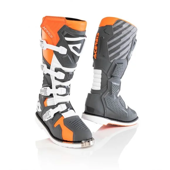 Bottes cross Acerbis X-RACE ORANGE/GREY 2023 – Orange / Gris Ref : AE3140