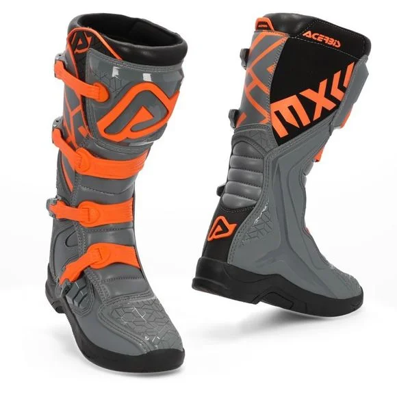Bottes cross Acerbis X-TEAM GREY ORANGE 2023 – Gris / Orange Ref : AE3402