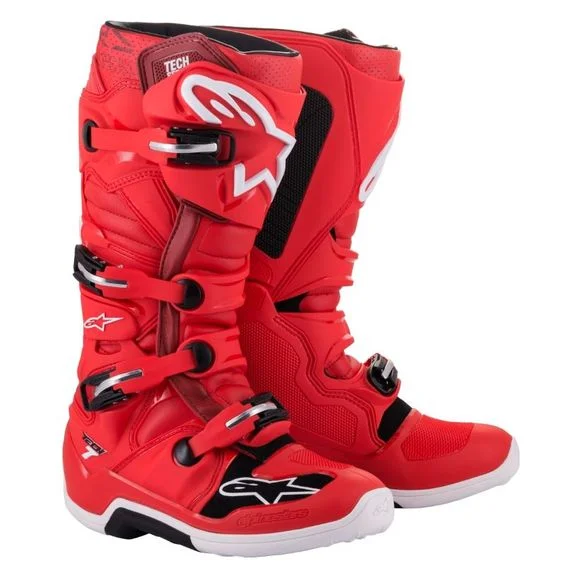 Bottes cross Alpinestars TECH 7 – RED 2023 – Rouge / Noir Ref : AP12401