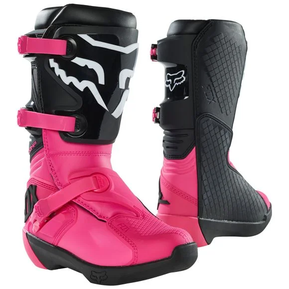 Bottes cross Fox WOMENS COMP 2025 – Noir / Rose Ref : FX3157