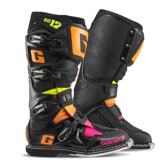 Bottes cross Gaerne SG12 LIMITED EDITION 2025 – Noir / Orange Ref : GA0233