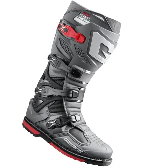 Bottes cross Gaerne SG22 2023 – Gris / Noir Ref : GA0216
