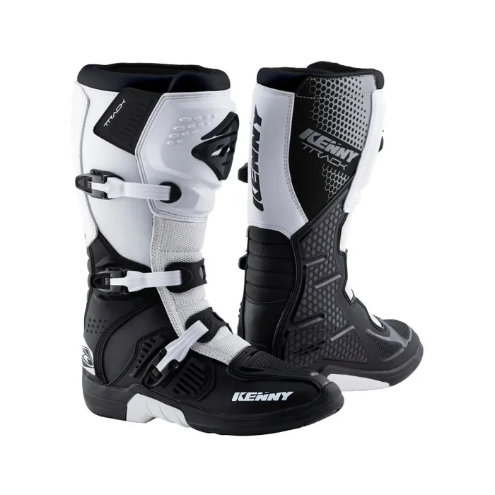 Bottes Cross KENNY TRACK Noir Blanc