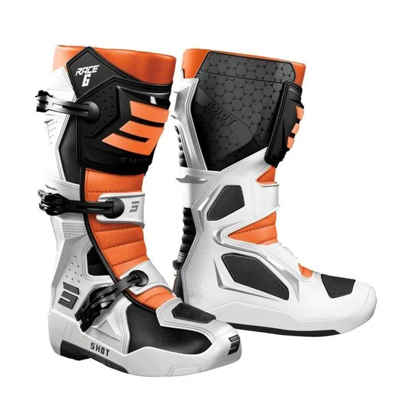 Bottes cross Shot RACE 6 2024 – Noir / Blanc Ref : SO2430-C64124