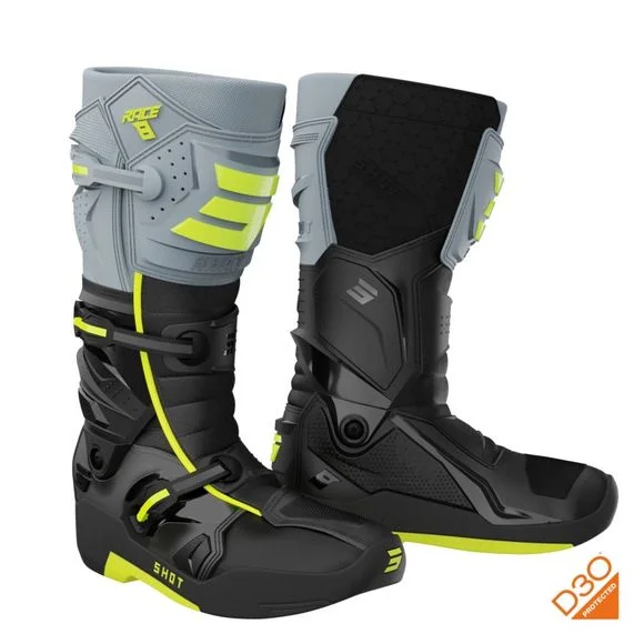 Bottes cross Shot RACE 8 2024 – Noir / Jaune Ref : SO2445-C65308