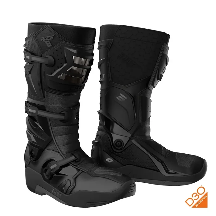 Bottes Cross SHOT RACE 8 Noir CHROME