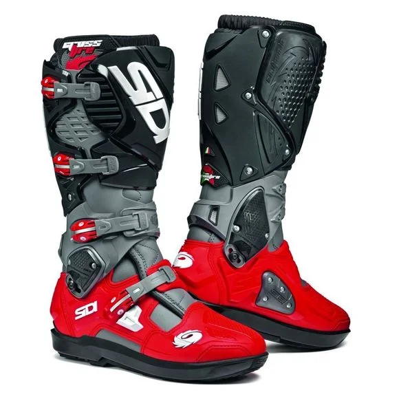 Bottes cross Sidi CROSSFIRE 3 SRS 2025 – Gris / Rouge Ref : SID0205-C22942
