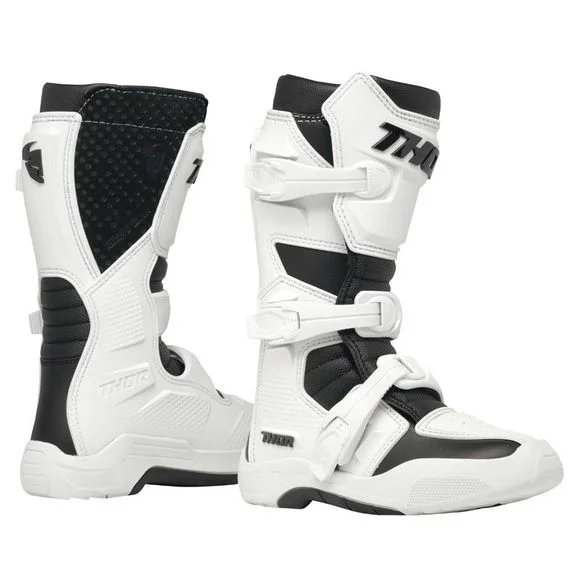 Bottes cross Thor BLITZ XR – ENFANT – Blanc / Noir Ref : TO3109