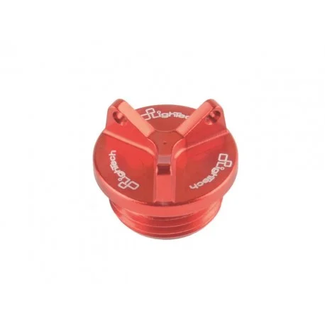 Bouchon de carter d’huile LIGHTECH 2 trous rouge M20 x 2,5