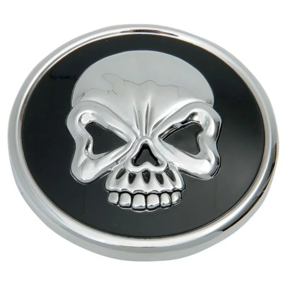 Bouchon de réservoir Drag Specialties Skull ventilé – Gris Ref : DRG0216 / 07030523
