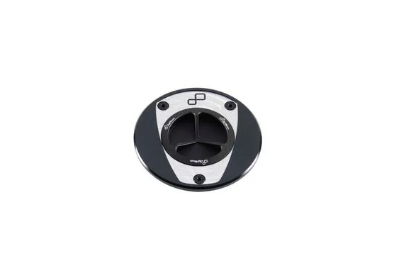 Bouchon de réservoir LighTech aluminium à vis noir et blanc Ref : LIG00278A / 1114880