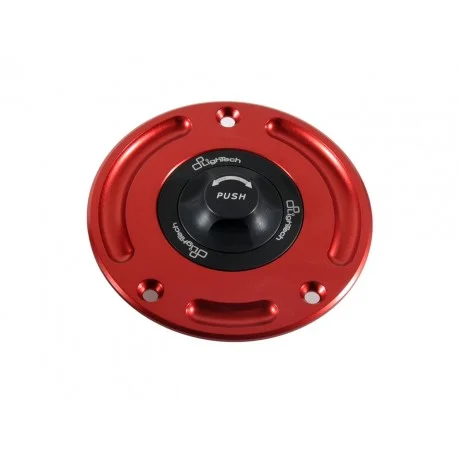 Bouchon de reservoir LIGHTECH noir/rouge 1/4 tour Suzuki GSX-S