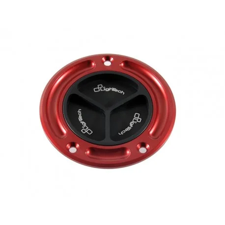 Bouchon de reservoir LIGHTECH noir/rouge a vis Honda CBR1000RR