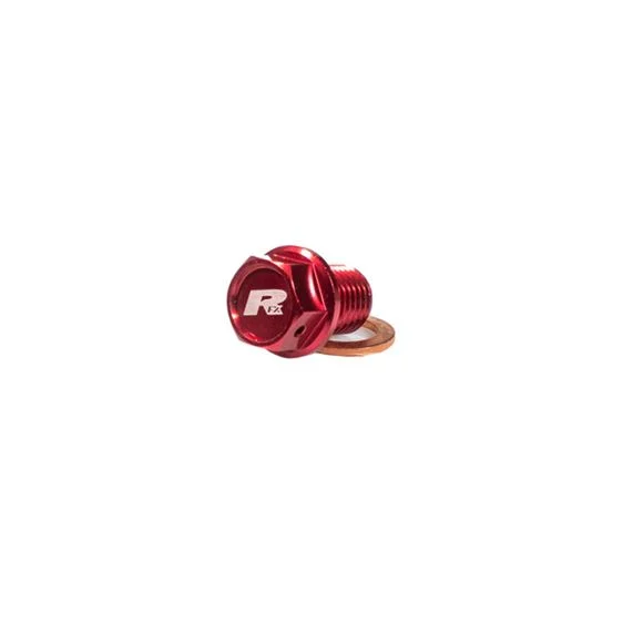 Bouchon de vidange RFX aimanté (rouge) [M12 x 15 mm x 1,25] Ref : RFX01051A / 1110463002
