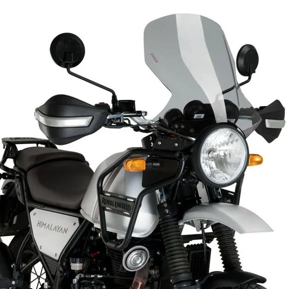 Bulle Puig TOURING (+9 cm) – GrisROYAL ENFIELD 400 HIMALAYAN – 2021 – 2024Ref : PUI0358