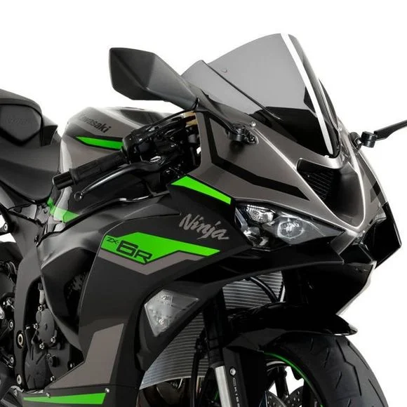 Bulle Puig Z-Racing (+3.5 cm) – GrisKAWASAKI 636 NINJA ZX-6R – 2024 – 2025Ref : PUI0580