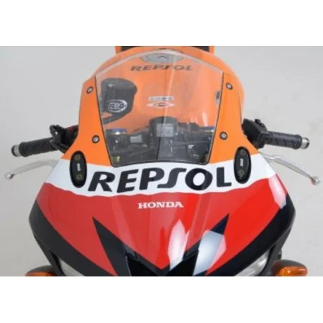 Cache orifice retroviseur R&G RACING KAWASAKI ZX6/10R / HONDA CBR500R / CBR600/900/1000RR / CBR650F / YAMAHA YZF125R